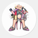 Search for high heel stickers Gold