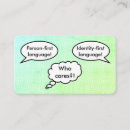 Search for disability business cards Disabled