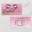 Search for pink glitter business cards Eyelash extensions