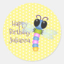 Search for cute insect stickers Illustration