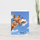 Search for giraffe thank you cards Funny