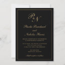 Search for elegant black and gold wedding invitations Formal