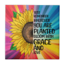 Search for inspirational quote tiles Sunflower