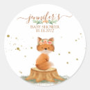 Search for fox in flowers stickers Fox baby shower