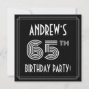 Search for 65th birthday invitations Elegant