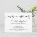 Search for party after elopement invitations Black and white