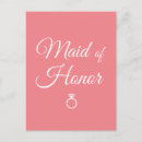 Search for honour postcards Maid of honor