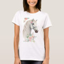 Search for pink horse tshirts White