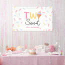 Search for ice cream birthday banners Two sweet