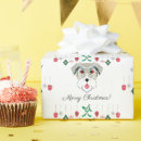 Search for schnauzer christmas wrapping paper Cute