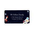 Search for rocket ship return address labels Stars