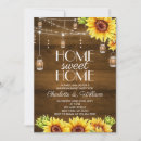 Search for sunflower housewarming party invitations Rustic