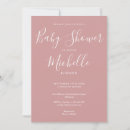 Search for classic baby girl shower invitations Script calligraphy