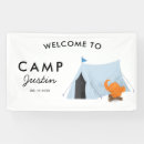 Search for camping signs Boy