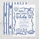 Search for coastal baby shower invitations Blue