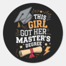 Search for masters degree stickers Funny