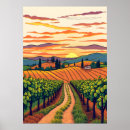 Search for italian vineyard posters Tuscany