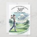 Search for golf 30th birthday invitations Thirtieth