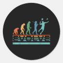 Search for funny evolution stickers Badminton player