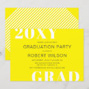 Search for white and yellow invitations High school