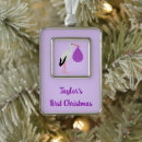 Search for stork christmas tree decorations Baby girl