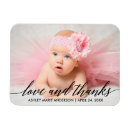 Search for love thank magnets Baby shower thank you