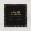 Search for glitter business cards Black