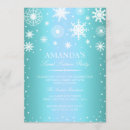 Search for blue winter wonderland invitations White