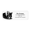 Search for terrier return address labels Black