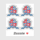 Search for monogram letter r stickers Red