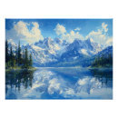 Search for snowy mountain posters Serene landscape