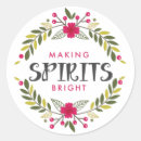Search for making spirits bright stickers Whimsical