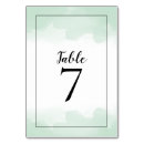 Search for mint green wedding table cards Typography