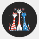 Search for blue cat stickers 4th of july