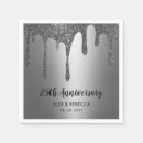 Search for 25th anniversary napkins Elegant