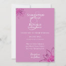 Search for fuschia invitations Simple