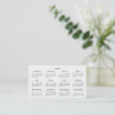 Search for calendar business cards Pocket