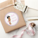 Search for african american girl baby shower stickers Black