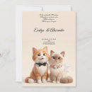 Search for cat bride and groom invitations Cute