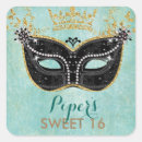 Search for masquerade party stickers Glitter