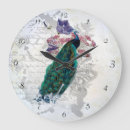 Search for vintage peacock clocks Colourful