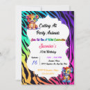 Search for rainbow tiger invitations Colourful