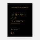Search for black and gold wedding signs Chic