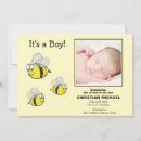Search for bee birth announcement cards Newborn