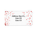 Search for valentines day business labels Red