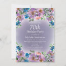 Search for womens 70th birthday invitations Elegant