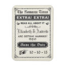 Search for newspaper save the dates Vintage