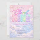 Search for cloud gender reveal invitations Rainbow