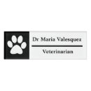 Search for paw print name tags Black