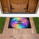 Search for colourful doormats Abstract